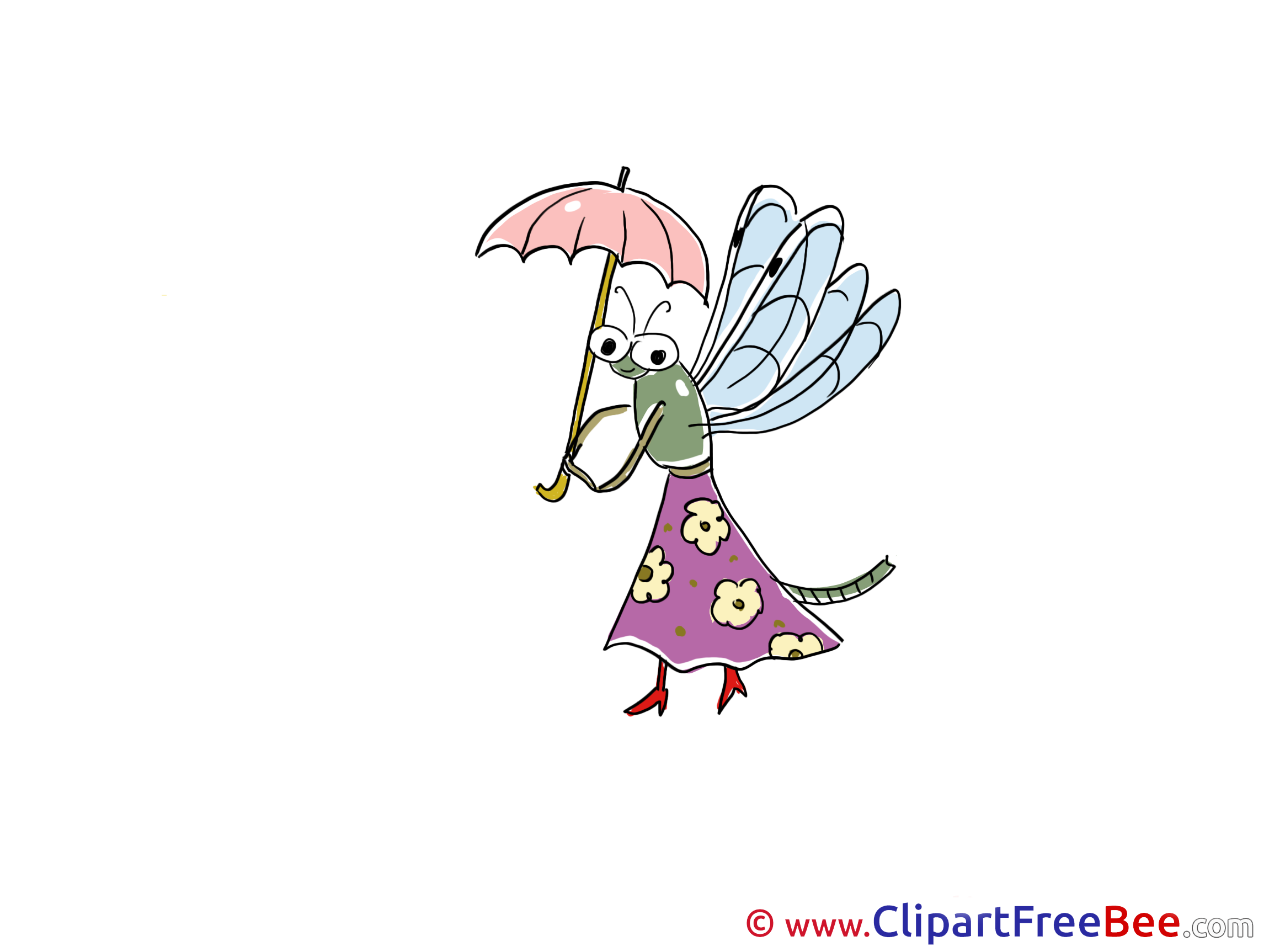 Dragonfly Umbrella Pics printable Cliparts