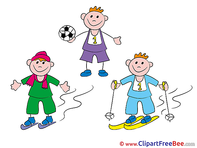 Athletes Children free Cliparts Kindergarten