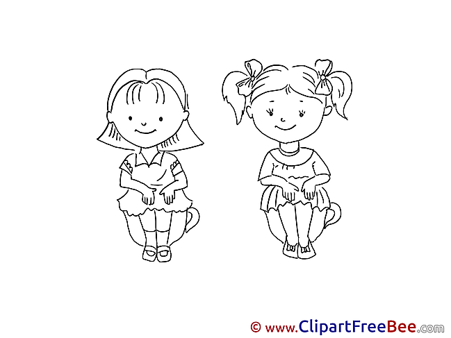 Coloring Kids free Illustration Kindergarten