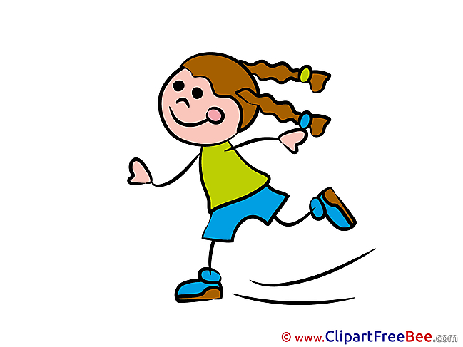 Skates Girl free Illustration Kindergarten