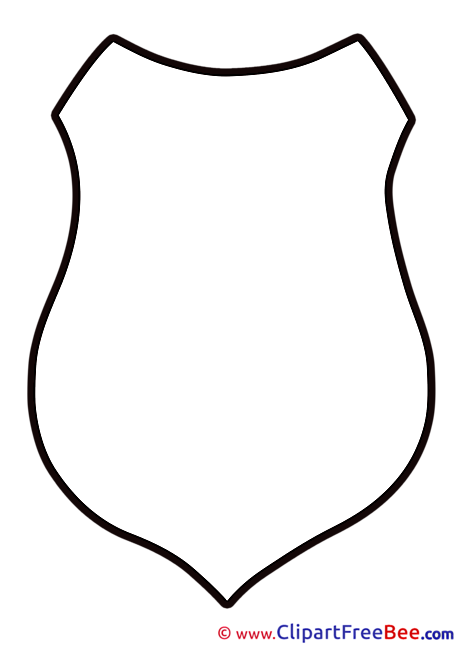 Contour Shield printable Logo Images