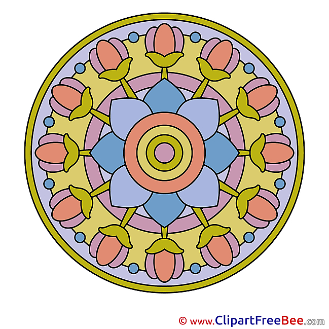 Meditation Clip Art download Mandala
