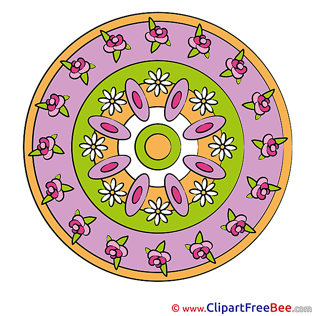 Meditation Pics Mandala Illustration