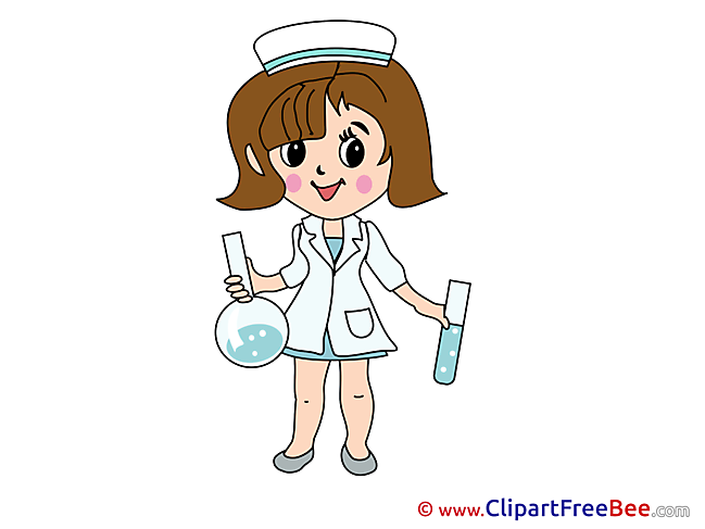 Flasks Nurse Clipart free Illustrations