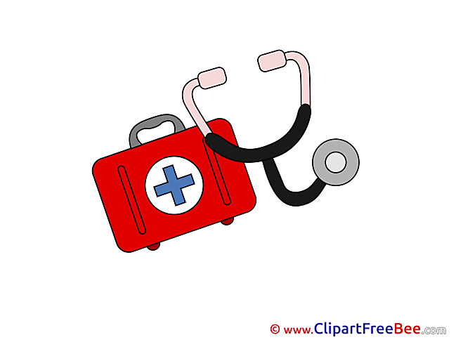 Medical Kit Stethoscope Pics printable Cliparts