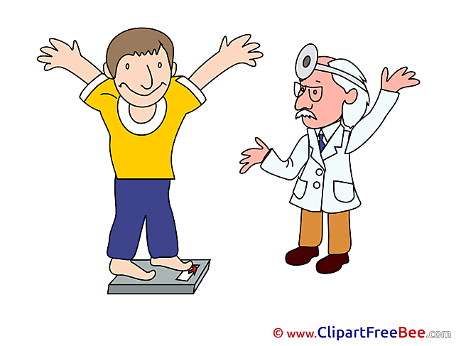 Weight Loss Man Doctor Pics printable Cliparts