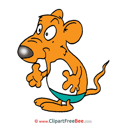 Rat in Pants Cliparts printable for free