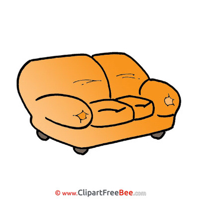 Sofa printable Illustrations for free