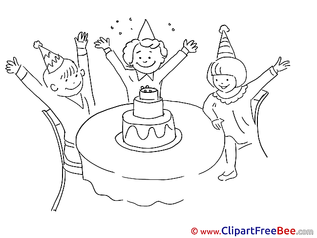 Anniversary Cake Children Clip Art download Party