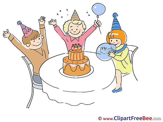 Children Cake Cliparts Party for free