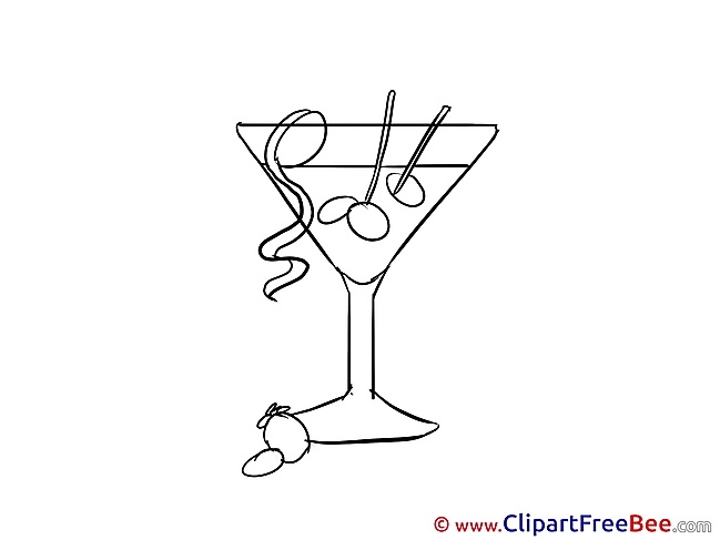 Cocktail Clipart Party Illustrations