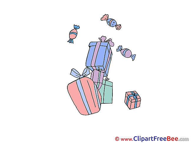 Gifts Sweets Party Clip Art for free