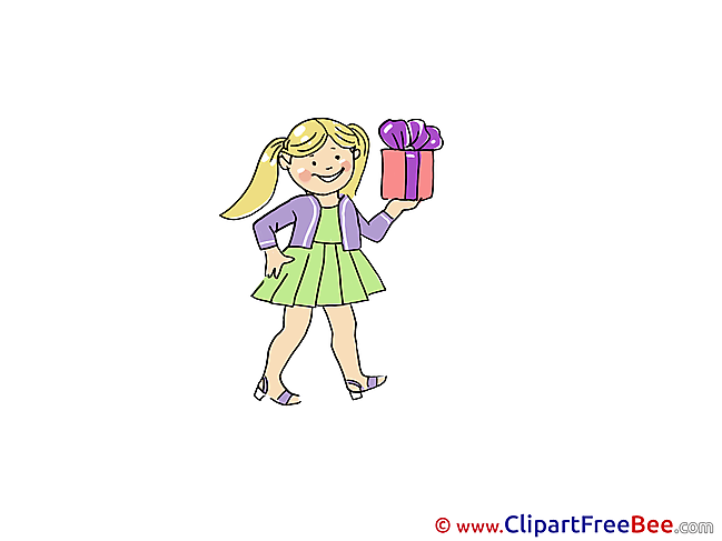 Girl Gift free Illustration Party