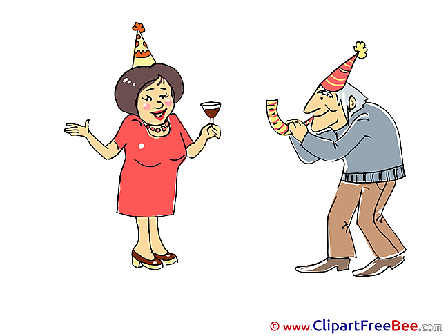 Happy Birthday Clipart Party Illustrations
