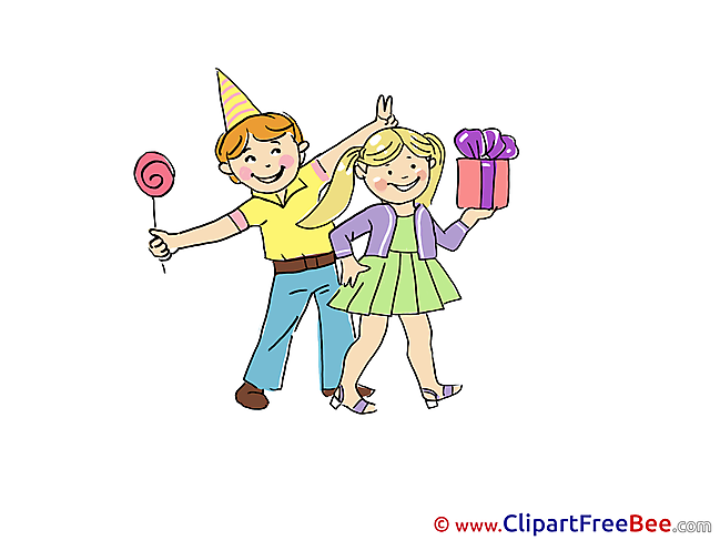 Lollipop Gift Children Party download Illustration
