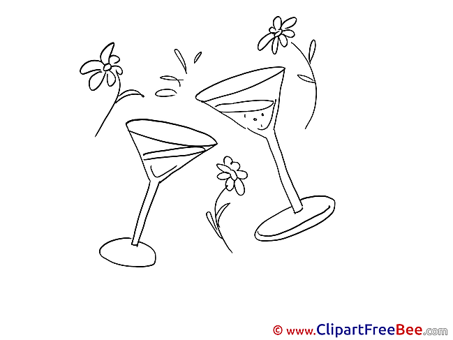 Stemwares Clipart Party Illustrations