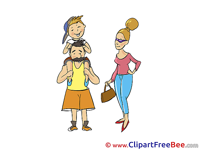 Father Family free printable Cliparts and Images