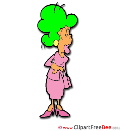 Green Hair Woman Pics download Illustration Green Hair Woman Pics download Illustration