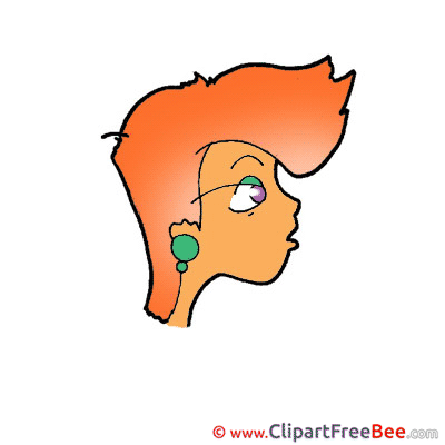 Woman's Head Clip Art download for free
