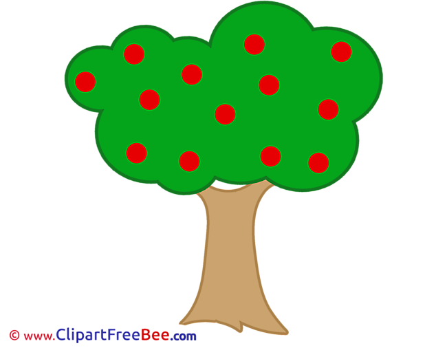 Apples Tree download printable Illustrations