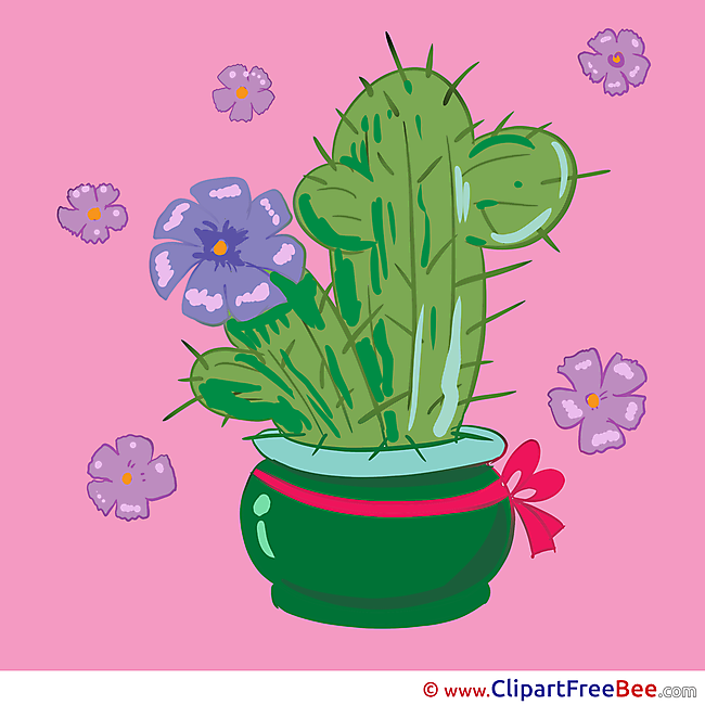 Cactus in Pot free Cliparts for download