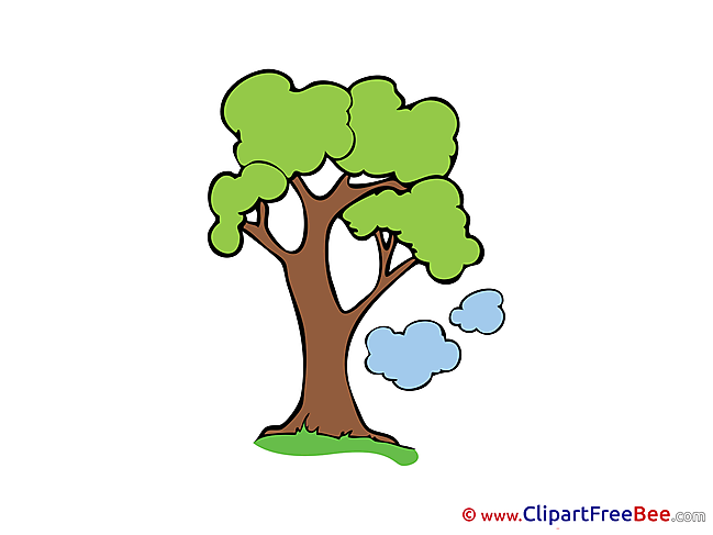 Clouds Tree Clipart free Illustrations