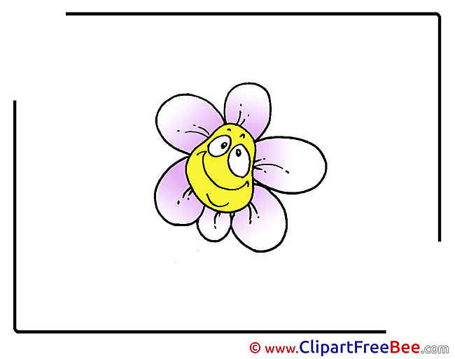 Drawing Flower Cliparts printable for free
