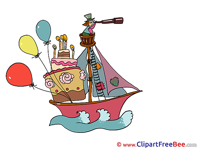 Boat Balloons printable Images for download