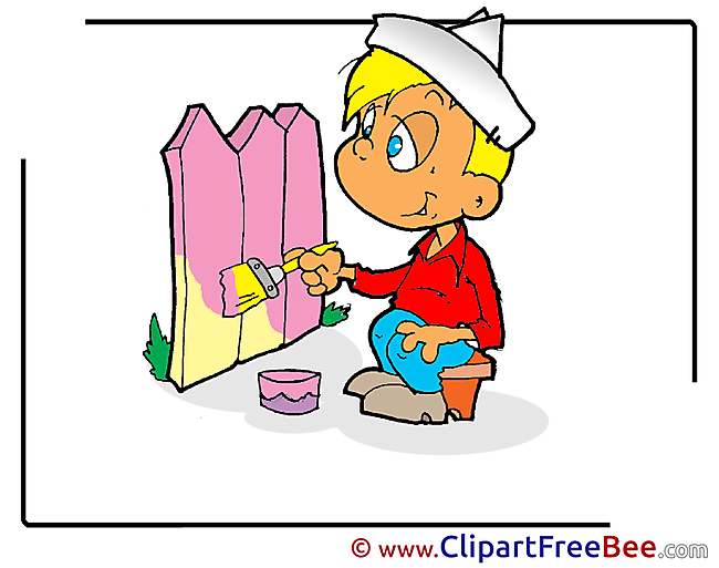 Boy Painter Clipart free Image download