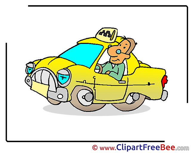 Driver Taxi Pics printable Cliparts