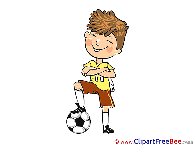 Footballer printable Illustrations for free