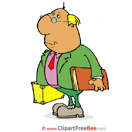 Professor Man Clipart free Illustrations