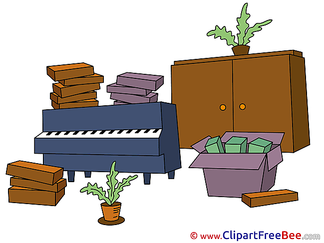 Transportation Piano Plants Cliparts printable for free