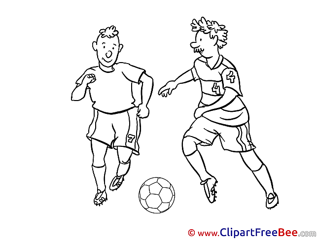 Coloring Players Clipart Football free Images