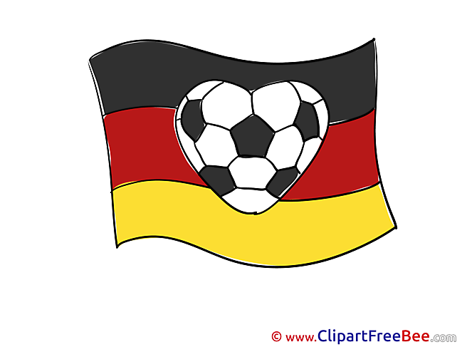 Football Germany Flag download Illustration