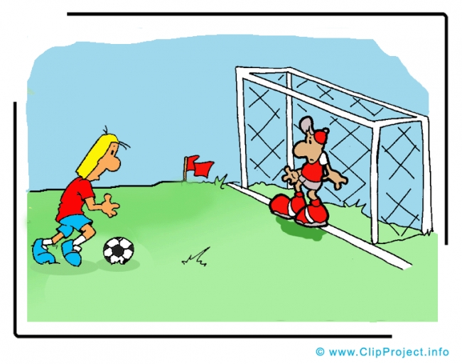 Free Kick Cartoon - Soccer Cliparts