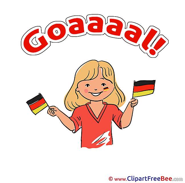 Germany Girl download Football Illustrations