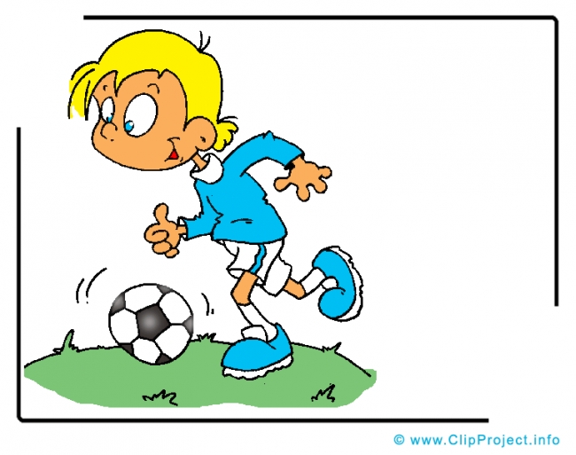 Playing Soccer Clip Art