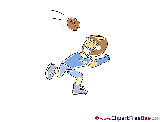 American Football printable Illustrations Sport