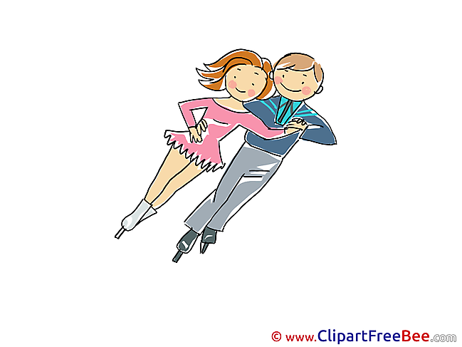 Figure Skating printable Illustrations Sport