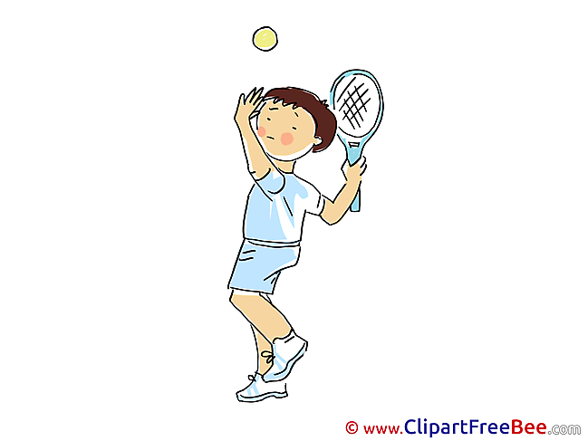 Girl Tennis Sport Illustrations for free