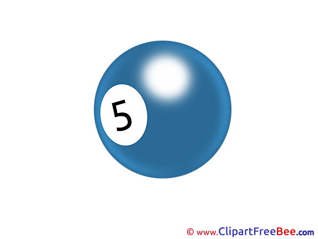 Number 5 Billiard Ball Pics Sport free Cliparts