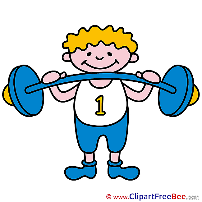 Weightlifter Sport Clip Art for free