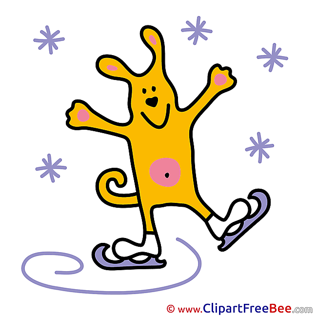 Winter Sport Dog Skates free Images download