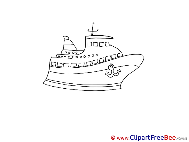 Coloring Ship download Clip Art for free