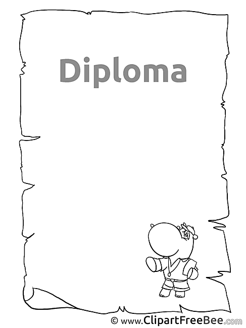 Hippo Clipart Diploma Illustrations