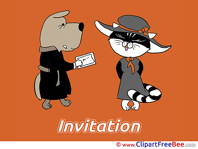 Dog and Cat Greeting Cards Invitations