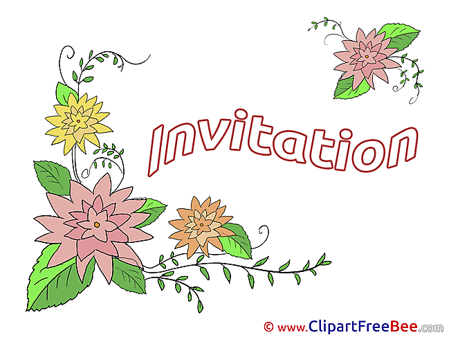 Download Flowers Invitations Greeting Cards