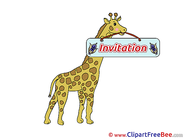 Giraffe Invitations Greeting Cards