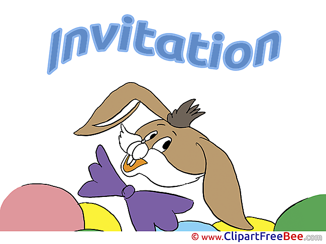 Rabbit Invitations Postcards